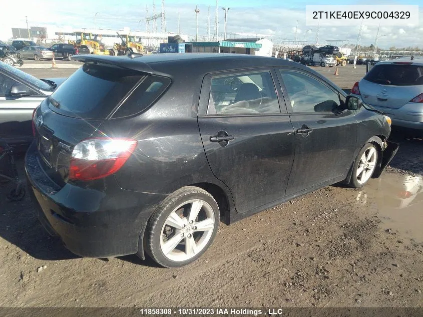 2009 Toyota Matrix Xr VIN: 2T1KE40EX9C004329 Lot: 11858308