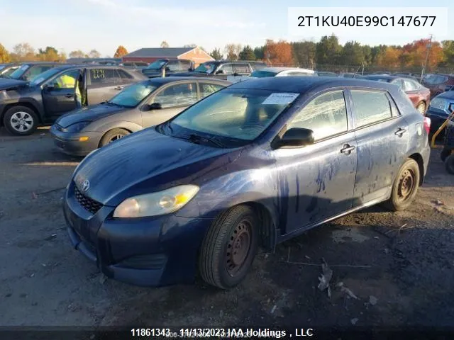 2009 Toyota Matrix VIN: 2T1KU40E99C147677 Lot: 11861343