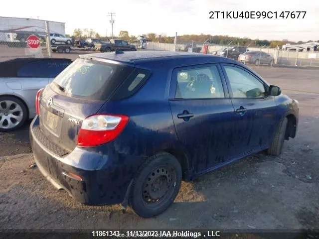 2009 Toyota Matrix VIN: 2T1KU40E99C147677 Lot: 11861343