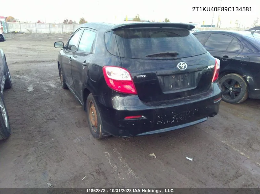 2009 Toyota Matrix VIN: 2T1KU40E89C134581 Lot: 11862878