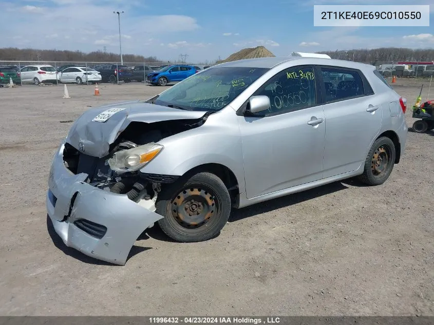 2009 Toyota Corolla Matrix S VIN: 2T1KE40E69C010550 Lot: 11996432