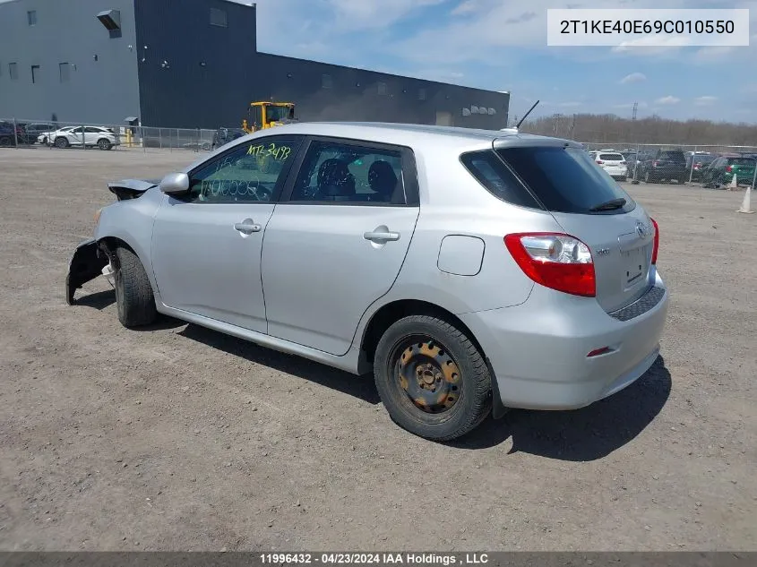 2009 Toyota Corolla Matrix S VIN: 2T1KE40E69C010550 Lot: 11996432