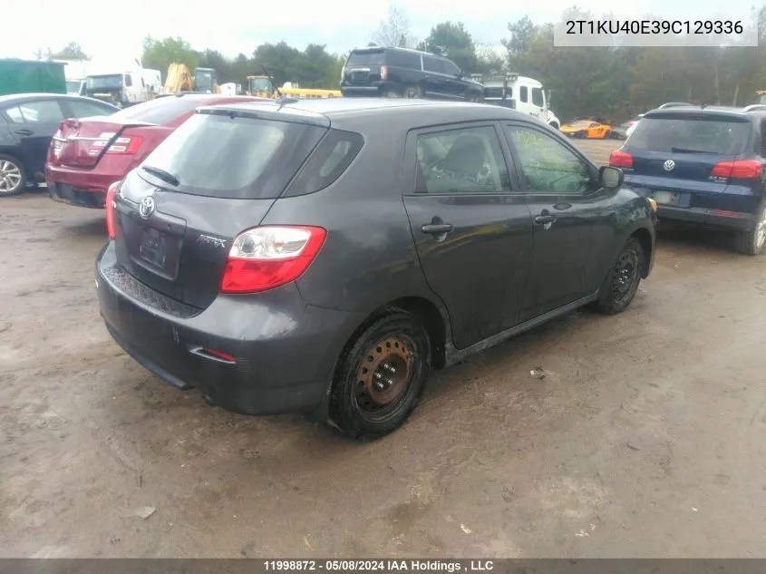 2T1KU40E39C129336 2009 Toyota Matrix