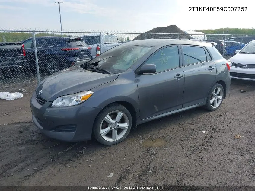 2T1KE40E59C007252 2009 Toyota Matrix Xr