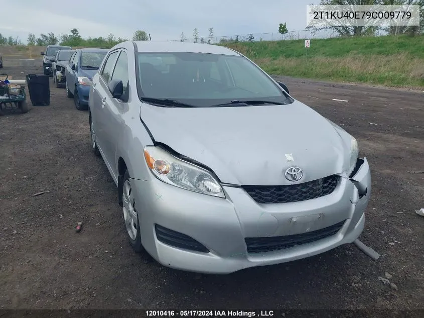 2009 Toyota Matrix Wagon VIN: 2T1KU40E79C009779 Lot: 12010416