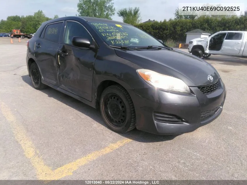 2009 Toyota Matrix VIN: 2T1KU40E69C092525 Lot: 12013040