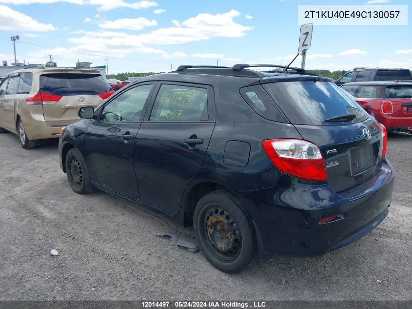 2009 Toyota Corolla Matrix VIN: 2T1KU40E49C130057 Lot: 12014497