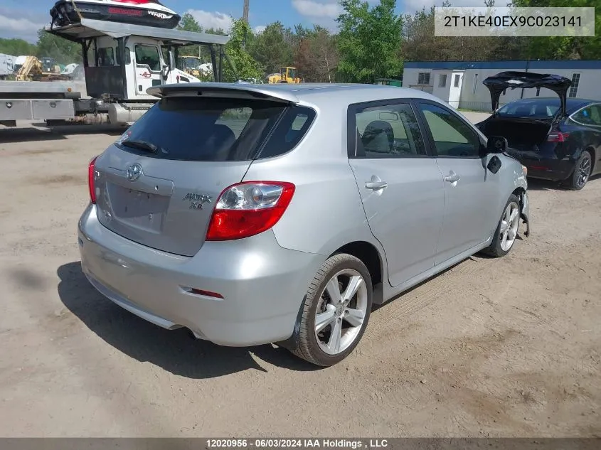 2009 Toyota Corolla Matrix S VIN: 2T1KE40EX9C023141 Lot: 12020956