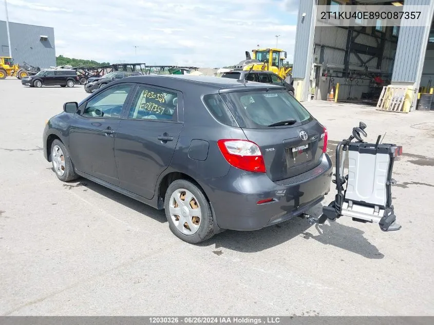 2T1KU40E89C087357 2009 Toyota Matrix