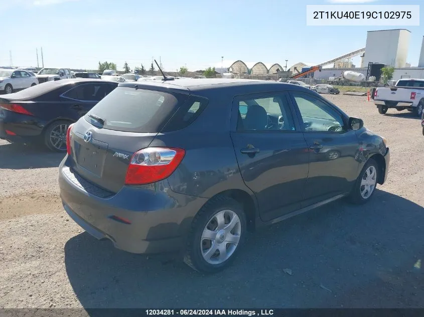 2009 Toyota Matrix VIN: 2T1KU40E19C102975 Lot: 12034281