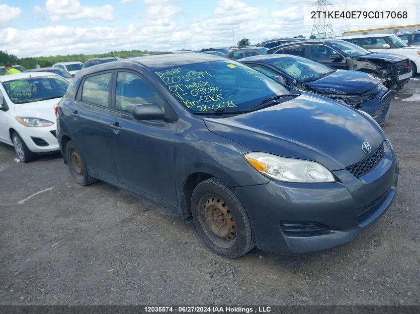 2009 Toyota Matrix Xr VIN: 2T1KE40E79C017068 Lot: 12035574