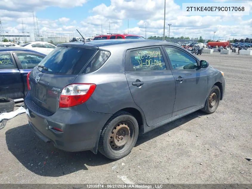 2T1KE40E79C017068 2009 Toyota Matrix Xr