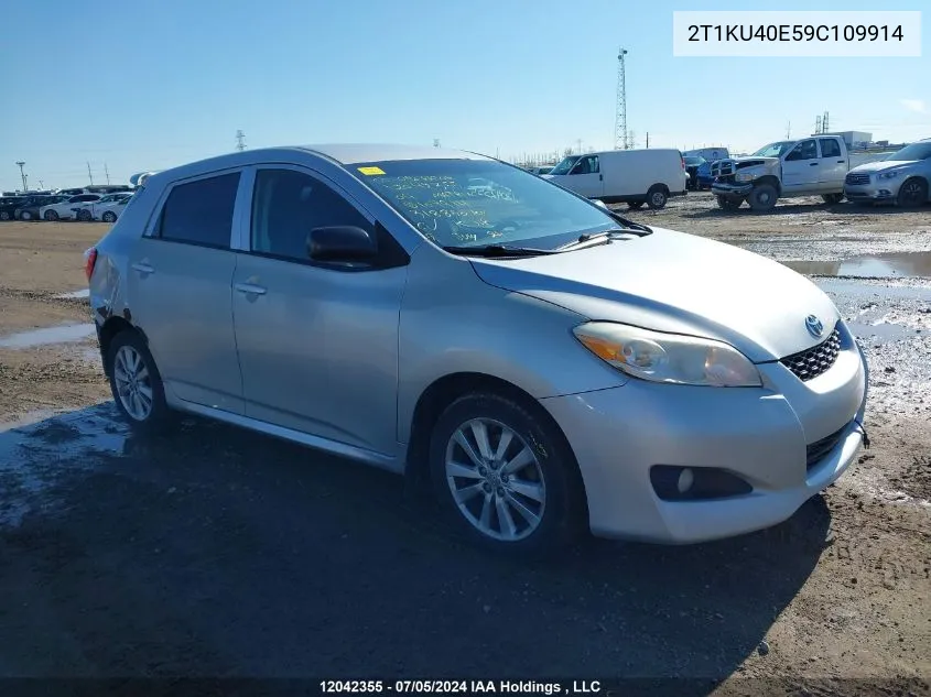 2009 Toyota Matrix Wagon VIN: 2T1KU40E59C109914 Lot: 12042355