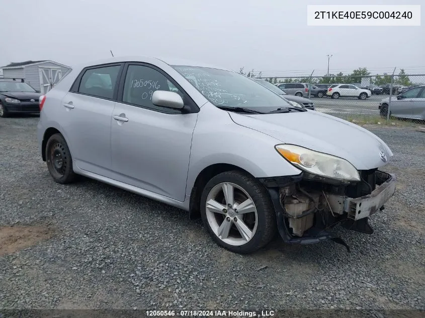 2T1KE40E59C004240 2009 Toyota Matrix Xr