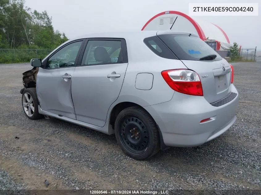 2T1KE40E59C004240 2009 Toyota Matrix Xr