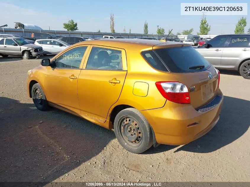 2T1KU40E39C120653 2009 Toyota Matrix