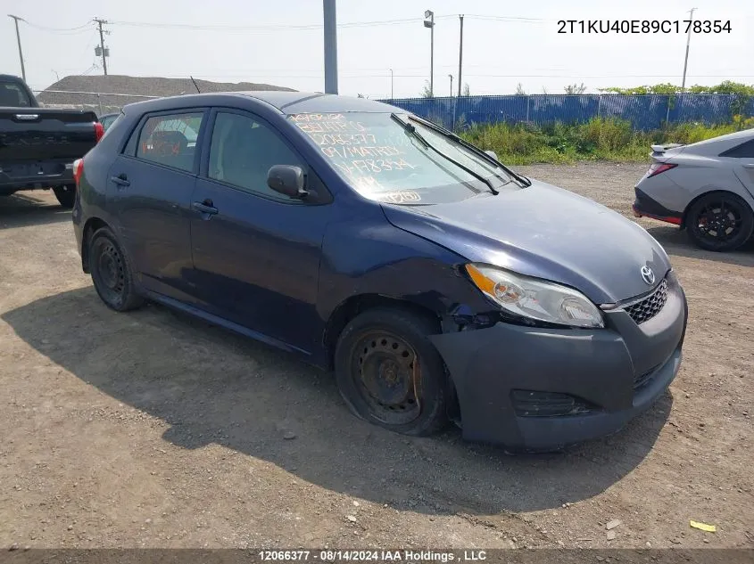 2T1KU40E89C178354 2009 Toyota Matrix