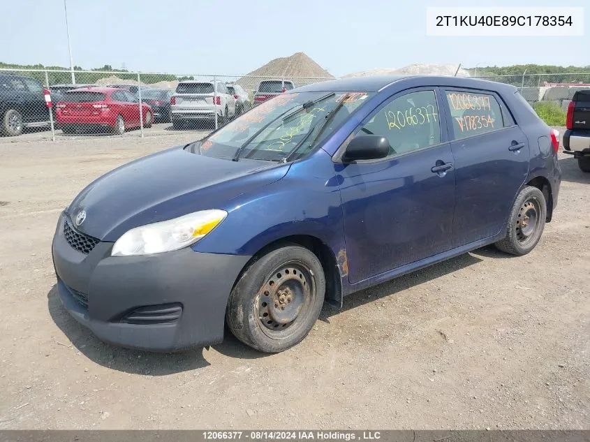 2T1KU40E89C178354 2009 Toyota Matrix