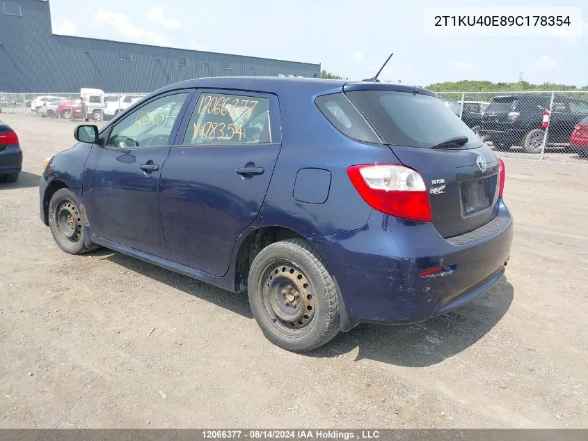 2T1KU40E89C178354 2009 Toyota Matrix