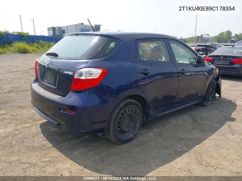 2T1KU40E89C178354 2009 Toyota Matrix