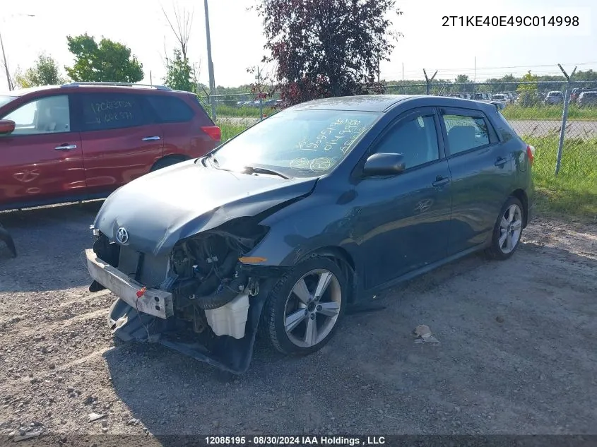 2009 Toyota Matrix VIN: 2T1KE40E49C014998 Lot: 12085195