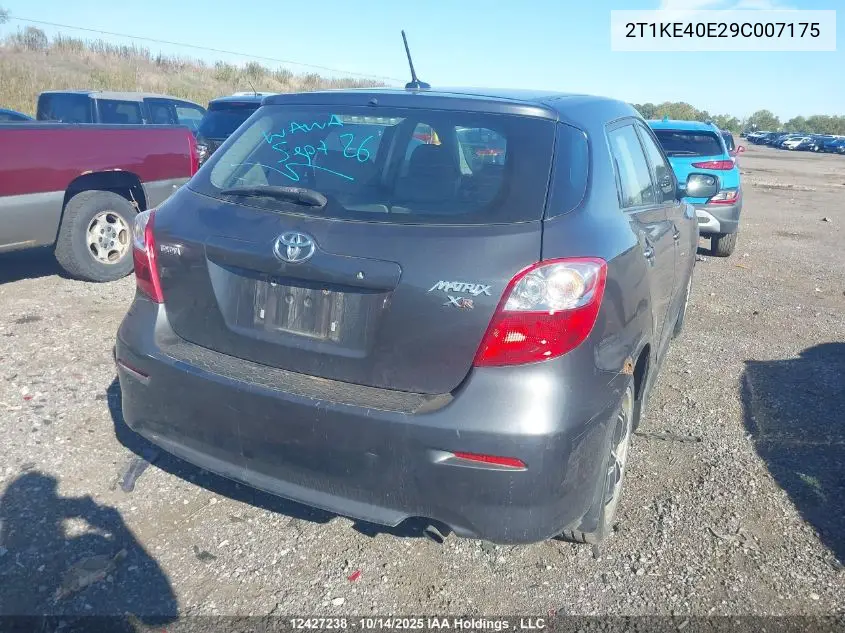 2T1KE40E29C007175 2009 Toyota Matrix Xr
