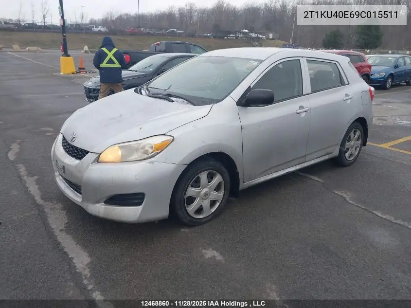 2T1KU40E69C015511 2009 Toyota Corolla Matrix