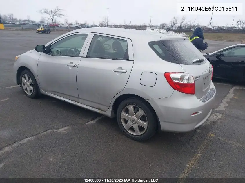 2T1KU40E69C015511 2009 Toyota Corolla Matrix