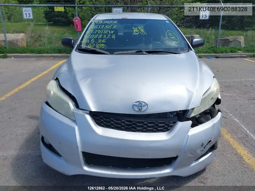 2009 Toyota Matrix VIN: 2T1KU40E69C088328 Lot: 12612862x
