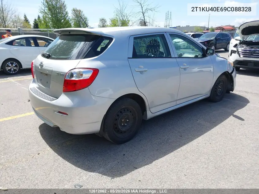 2009 Toyota Matrix VIN: 2T1KU40E69C088328 Lot: 12612862x