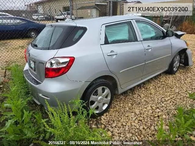 2T1KU40EX9C039200 2009 Toyota Matrix