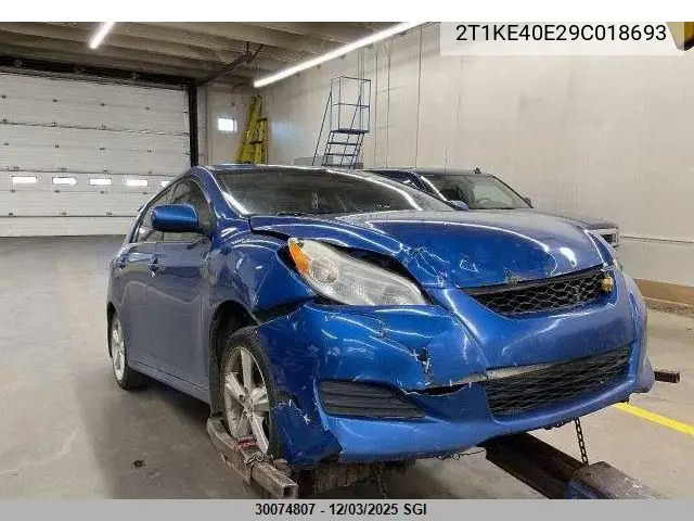 2T1KE40E29C018693 2009 Toyota Corolla Matrix S
