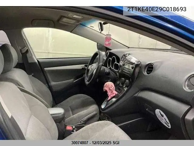 2T1KE40E29C018693 2009 Toyota Corolla Matrix S