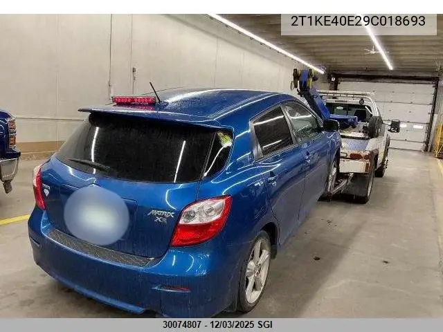 2T1KE40E29C018693 2009 Toyota Corolla Matrix S