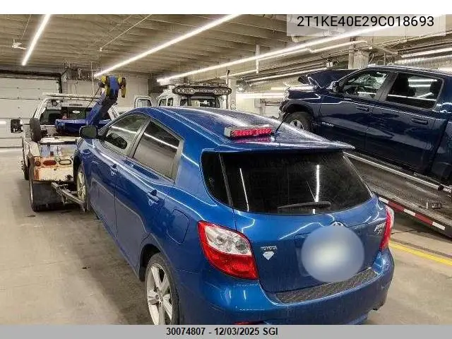 2T1KE40E29C018693 2009 Toyota Corolla Matrix S