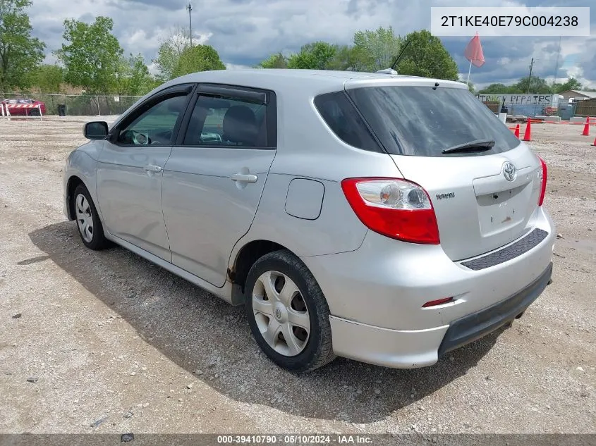 2009 Toyota Matrix S VIN: 2T1KE40E79C004238 Lot: 39410790