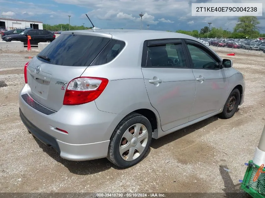 2009 Toyota Matrix S VIN: 2T1KE40E79C004238 Lot: 39410790