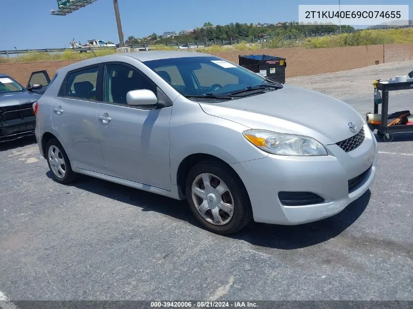 2009 Toyota Matrix VIN: 2T1KU40E69C074655 Lot: 39420006