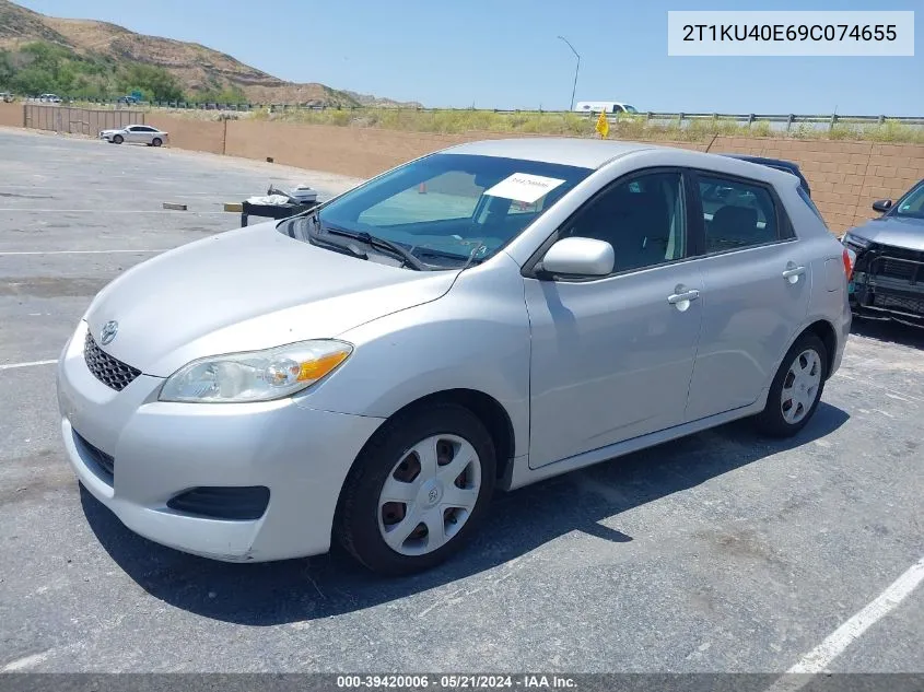 2009 Toyota Matrix VIN: 2T1KU40E69C074655 Lot: 39420006