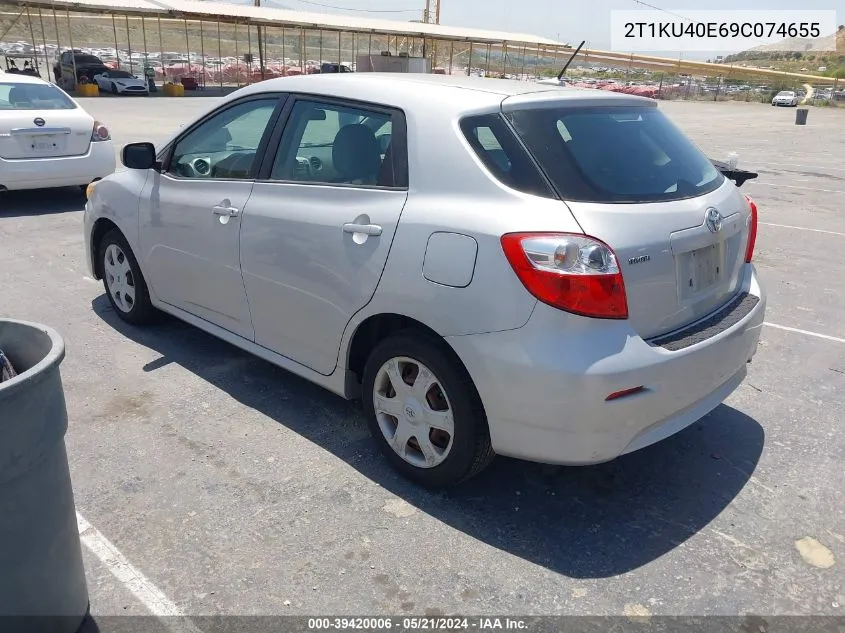 2009 Toyota Matrix VIN: 2T1KU40E69C074655 Lot: 39420006