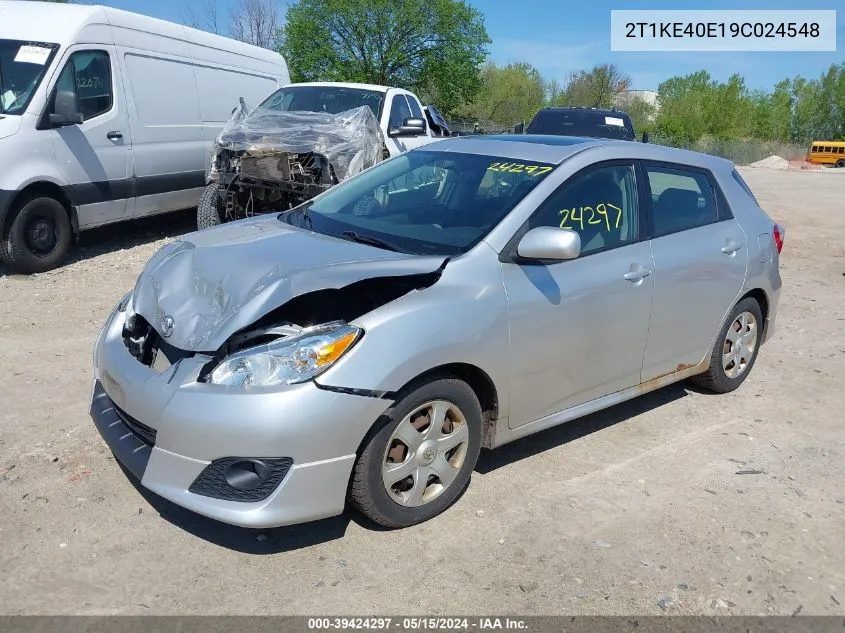 2009 Toyota Matrix S VIN: 2T1KE40E19C024548 Lot: 39424297