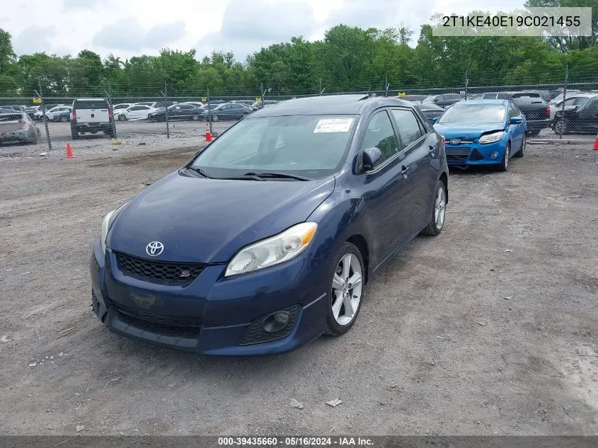 2009 Toyota Matrix S VIN: 2T1KE40E19C021455 Lot: 39435660