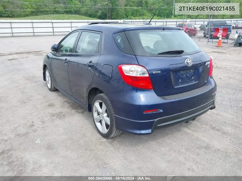 2009 Toyota Matrix S VIN: 2T1KE40E19C021455 Lot: 39435660