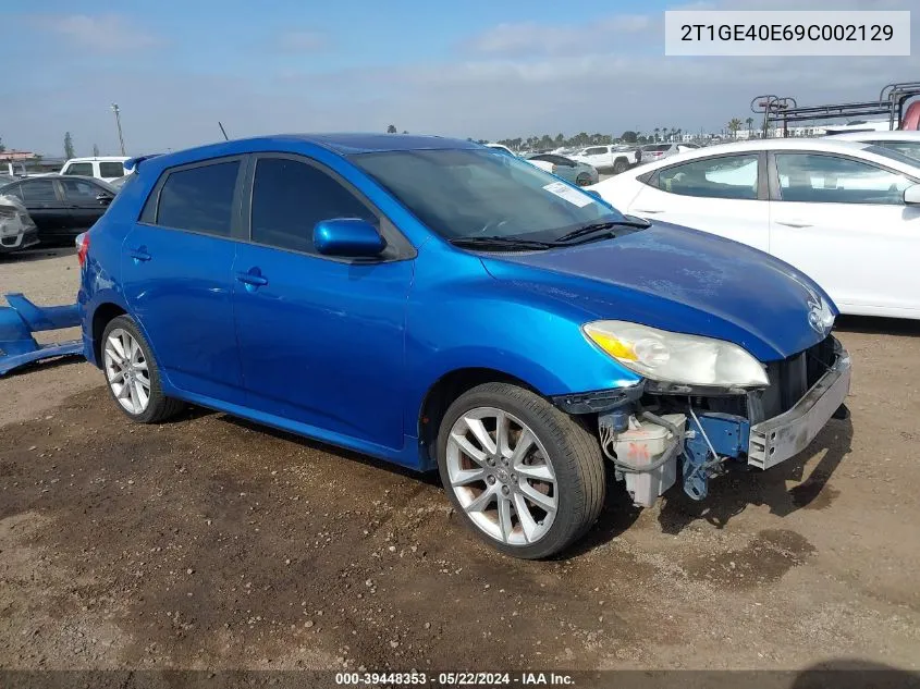 2T1GE40E69C002129 2009 Toyota Matrix Xrs