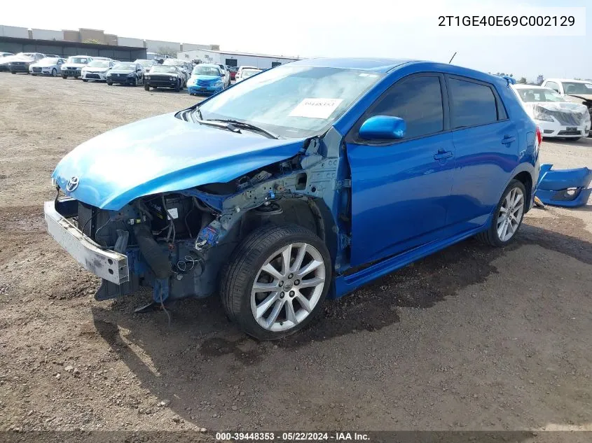 2T1GE40E69C002129 2009 Toyota Matrix Xrs