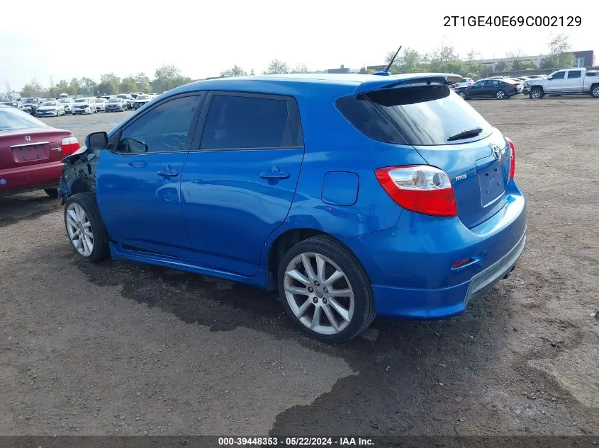 2T1GE40E69C002129 2009 Toyota Matrix Xrs