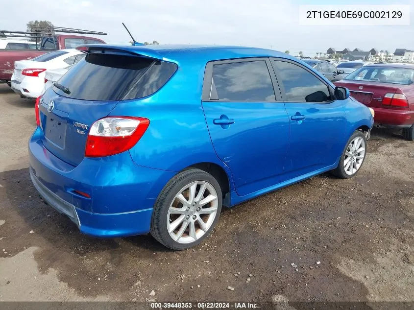 2T1GE40E69C002129 2009 Toyota Matrix Xrs