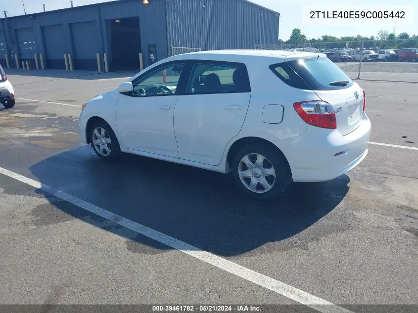 2T1LE40E59C005442 2009 Toyota Matrix S