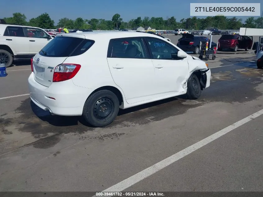 2T1LE40E59C005442 2009 Toyota Matrix S