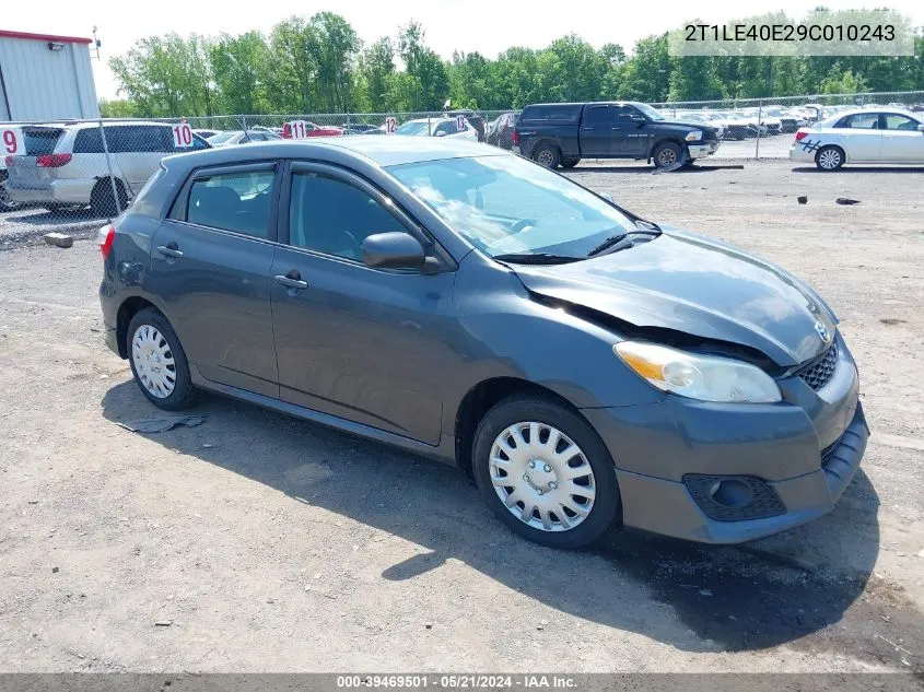 2009 Toyota Matrix S VIN: 2T1LE40E29C010243 Lot: 39469501